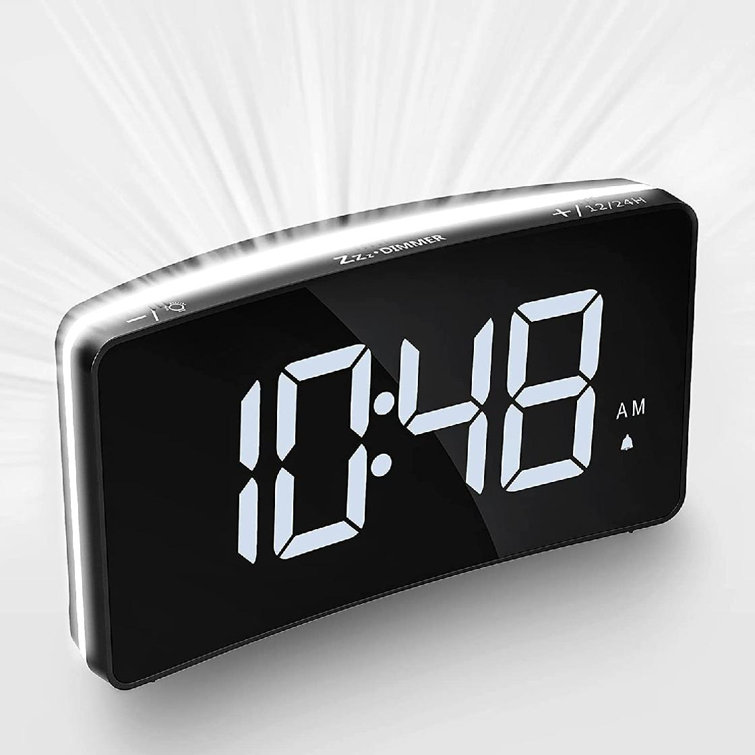 Orren Ellis Digital Alarm Clock, Night Light Alarm Clock For Bedroom